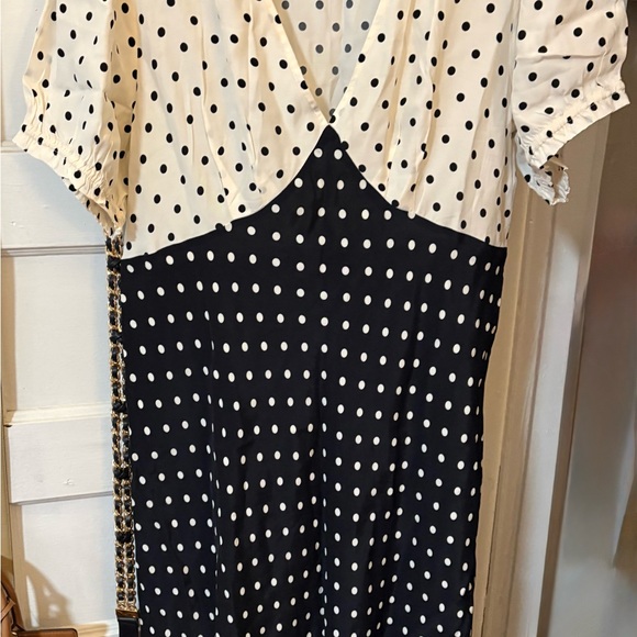 A New Day Black and White Polka Dot Dress - Picture 3 of 4